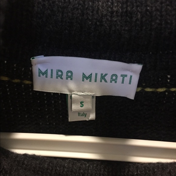 Mira Mikati Turtleneck Sweater Gray Small - Picture 5 of 8